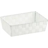Kela Aufbewahrungskorb Alvaro Kunststoff 30 x 21 x 9 cm weiß