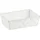 Kela Aufbewahrungskorb Alvaro Kunststoff 30 x 21 x 9 cm weiß