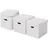 Aufbewahrungsbox Home Cube 32 x 36,5 x 31,5 cm 3-tlg. weiß