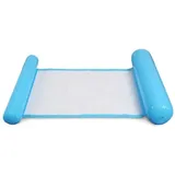 Cyslmuk - Blaue schwimmende Mehrzweck-Hängematte, aufblasbarer Pool-Schwimmer 4-in-1 schwimmende Liege-Schwimm-Hängematte Wasserhängematte faltbare