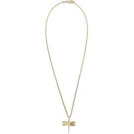 Elli Halskette Libelle Panzerkette 925 Sterling Silber / Gold