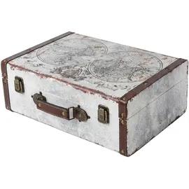 HMF Vintage Koffer aus Holz 38 x 26 x 13 cm 1-tlg. bunt