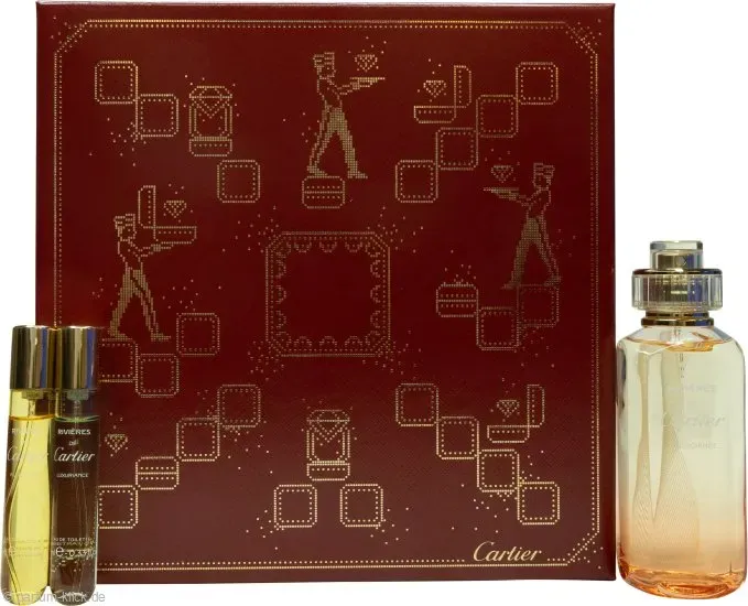 Cartier Rivières de Cartier Entdecker-Set 100ml Insouciance EDT + 10ml Allégresse EDT + 10ml Luxuriance EDT