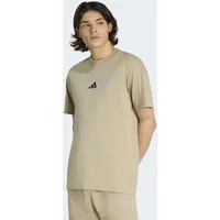 adidas ESSENTIALS SMALL LOGO SINGLE JERSEY braun M