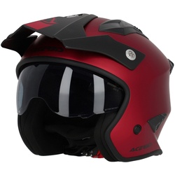 Acerbis Aria Metallic Jet Helm, rood, L