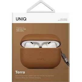 Uniq Airpods Pro 2 Hülle Uniq Echtleder Braun