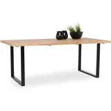 Esstisch LIVIN MACEDO (LBH 200x100x75 cm) - braun - LBH 200x100x75 cm