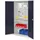 Kappes Magazinschrank Stahl 1.950 x 1.000 x 410 mm lichtgrau/anthrazitgrau 3 Fachböden mit Tür