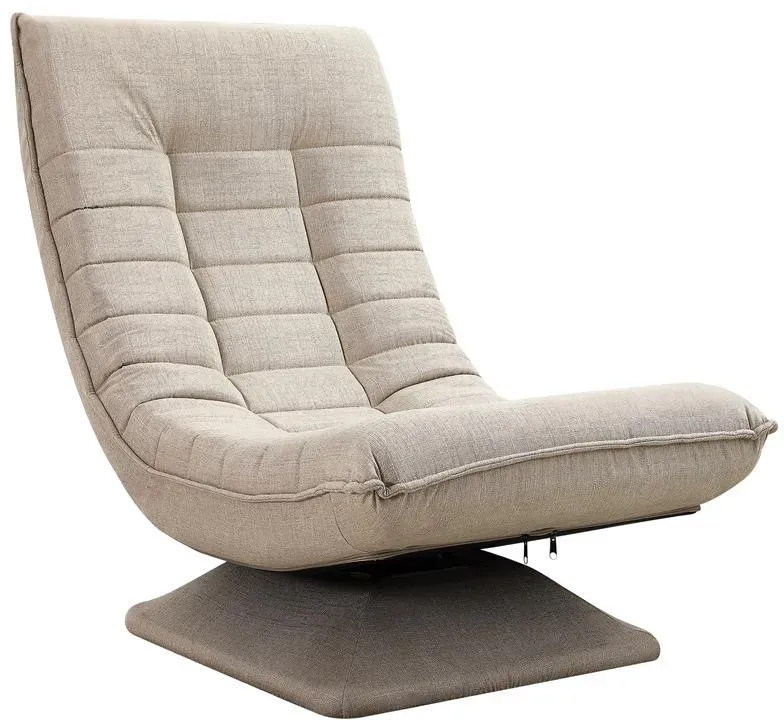 Sessel Aberdeen Creme Stoff 5fach verstellbar 360 Grad drehbar klappbar