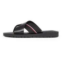Tommy Hilfiger Pantolette »CORE CRISS C SANDAL«, Sommerschuh, Flats, Schlappen mit gepolsterter Innensohle TOMMY HILFIGER schwarz (Black), 40