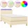 vidaXL Boxspringbett 100 x 200 cm Creme
