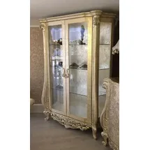 Casa Padrino Vitrine Antik Gold 135 x 53 x 203 cm Gold