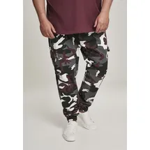 URBAN CLASSICS Cargo Joggers Bordeaux Camouflage 32