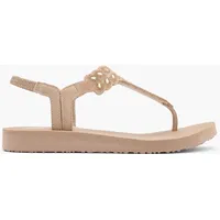 Skechers Mediation Cousin Zehentrenner-Sandale, Farbe Beige, Größe 40 - Zehentrenner-Sandale - Damen - Beige