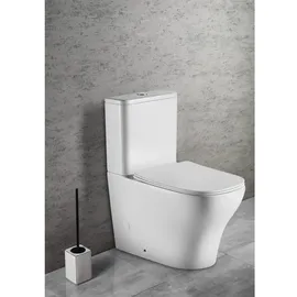Sapho BELLO RIMLESS Kombi-WC mit WC-Sitz Weiß