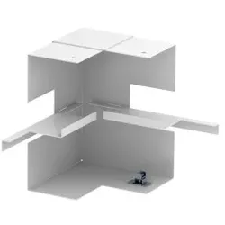 OBO 6277640 Inneneck vereinfacht symmetrisch 70x170x128 Stahl reinweiß RAL 9010 GS-SI70170RW