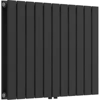 neu.haus Designheizkörper Nore 600 x 800 mm 1097 W schwarz Mittelventil