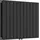 neu.haus Designheizkörper Nore 600 x 800 mm 1097 W schwarz Mittelventil