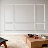 Vevor Wandform-set, 3er-pack, 78,99/80,01/60,96/90,93cm Stuckleisten aus Lackierbarem Polystyrol, Wandleiste, Zierleiste für Wände, Friesleisten ...