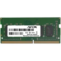 AFOX AFSD38BK1P Speichermodul 8 GB 1 x 8 GB DDR3 1600MHz SO-DIMM Single-Channel Schwarz