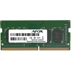 AFOX AFSD38BK1P Speichermodul 8 GB 1 x 8 GB DDR3 1600MHz SO-DIMM Single-Channel Schwarz