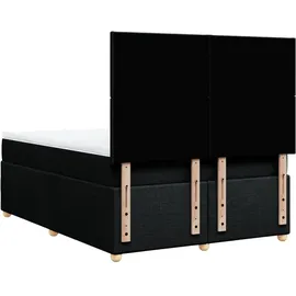 vidaXL Boxspringbett 140 x 200 cm Schwarz