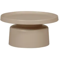 Couchtisch Peer aus Metall Ø 74 cm, Sand