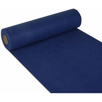 Papstar 84321 Tischläufer "soft selection" dunkelblau auf Rolle, 24 m x 40 cm
