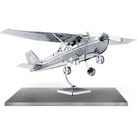 Metal Earth Metallbausätze - Leichtflugzeug Cessna 172 Skyhawk, lasergeschnittener 3D-Konstruktionsbausatz, 3D Metall Puzzle, DIY Modellbausatz mit 1 Metallplatine, ab 14 Jahre