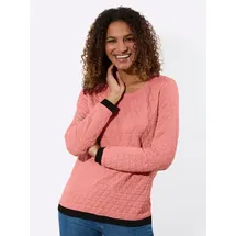 Witt T-Shirt Jacquard-Shirt Langarm rot 54