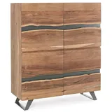 Bizzotto Buffet Aron aus Akazienholz, 118 cm Natur beige