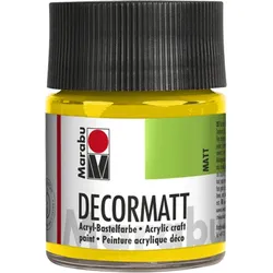 Marabu 140105019 Marabu Decormatt Acryl Gelb 019, 50 ml