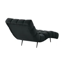 Switch Relaxliege Delphi Velours 80 x 91 x 166 cm Schwarz