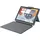 b2bworkplace Smart Connector Tastatur-Hülle für iPad 10,9" (10. Generation) / iPad 11" (2025) Grau