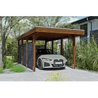 SKANHOLZ Friesland Hybrid Set 11 3,14 x 5,55 m nussbaum inkl. Rück- und Seitenwände