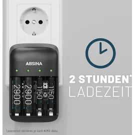 Absina Akku-Ladegerät X4 9V