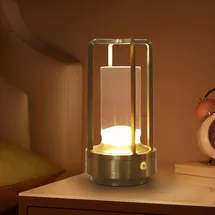 mekotrin Kabellose Tischlampe Gold