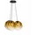 s.luce Orb Cluster 3-flg. 20 cm Rund / Gold Verlauf / Schwarz
