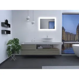 Talos Badspiegel Bright (Komplett-Set), BxH: 80x60 cm, energiesparend, mit Sensorschalter