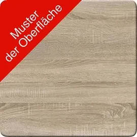 VCM my office Schiebetürenschrank XXL Lona 914375 eiche 3 Fachböden 70,0 x 37,0 x 183,0 cm