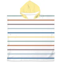 Herding TOM TAILOR Junior Poncho, 60x120cm, 100% Baumwolle/Frottier, COLORED STRIPES Bunt (Multi Color)