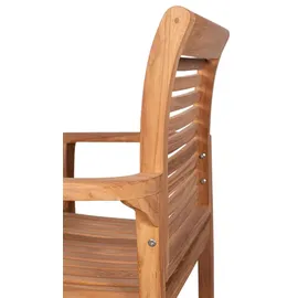 Mr. Deko Derby Stapelsessel 65 x 49 x 89 cm braun