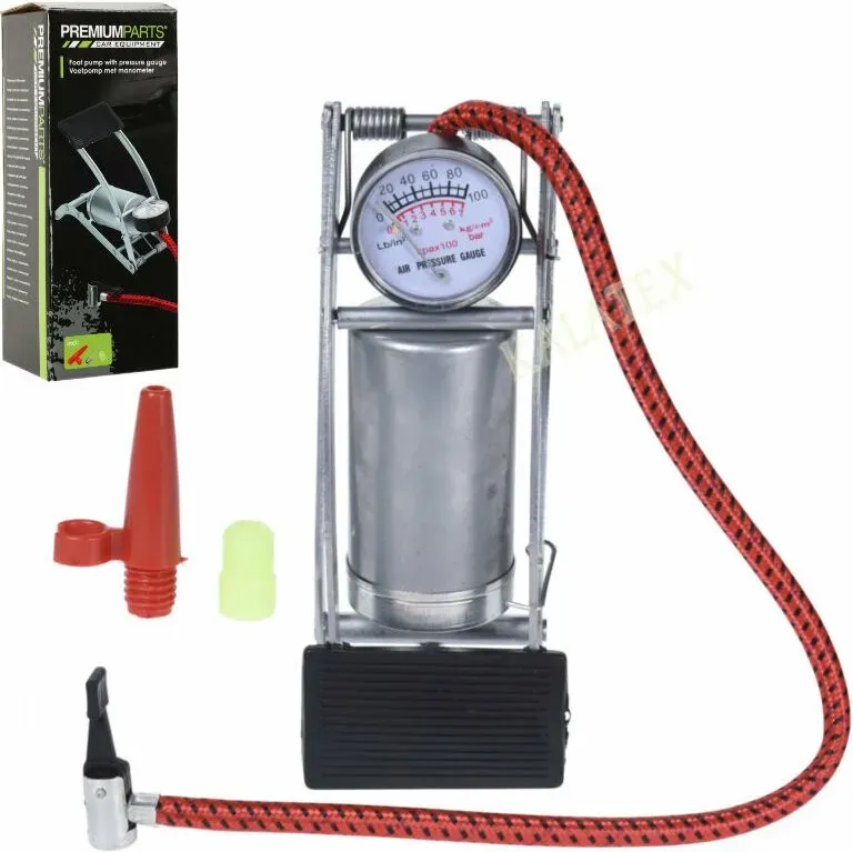 Koopman Fußpumpe mit Manometer