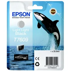 Original Epson C13T76094010 / T7609 Tintenpatrone schwarz hell hell