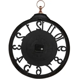 Beliani Wanduhr ALLOZA 44 cm Schwarz
