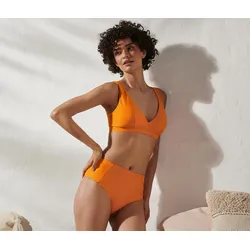 Tchibo - Bikinislip mit strukturierter Oberfläche - Damen - Gr. 36 - orange