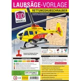 Dreipunkt Verlag / Schulze Media 3D Laubsäge-Vorlage Rettungshubschrauber