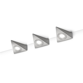 Trio LED-Unterbauleuchten 3er-Set Nickel matt