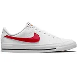 NIKE Kinder Freizeitschuhe COURT LEGACY (GS), Größe 39 in Weiß WHITE/UNIVERSITY RED-BLACK