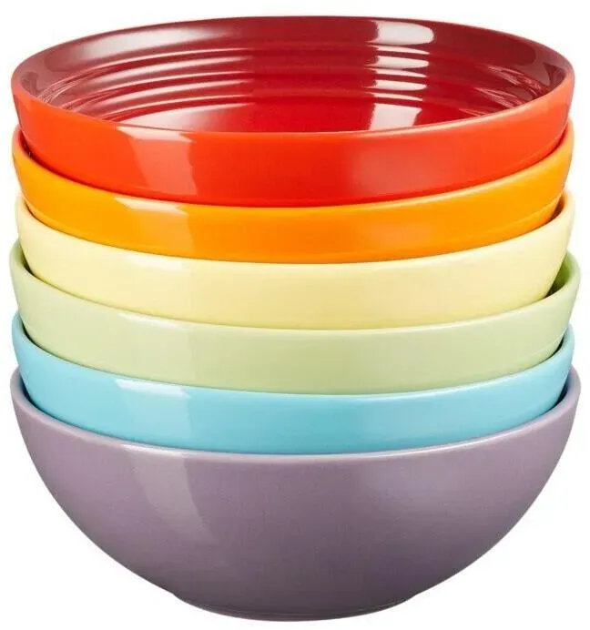 Le Creuset Müslischüsseln sechsteilig, rainbow